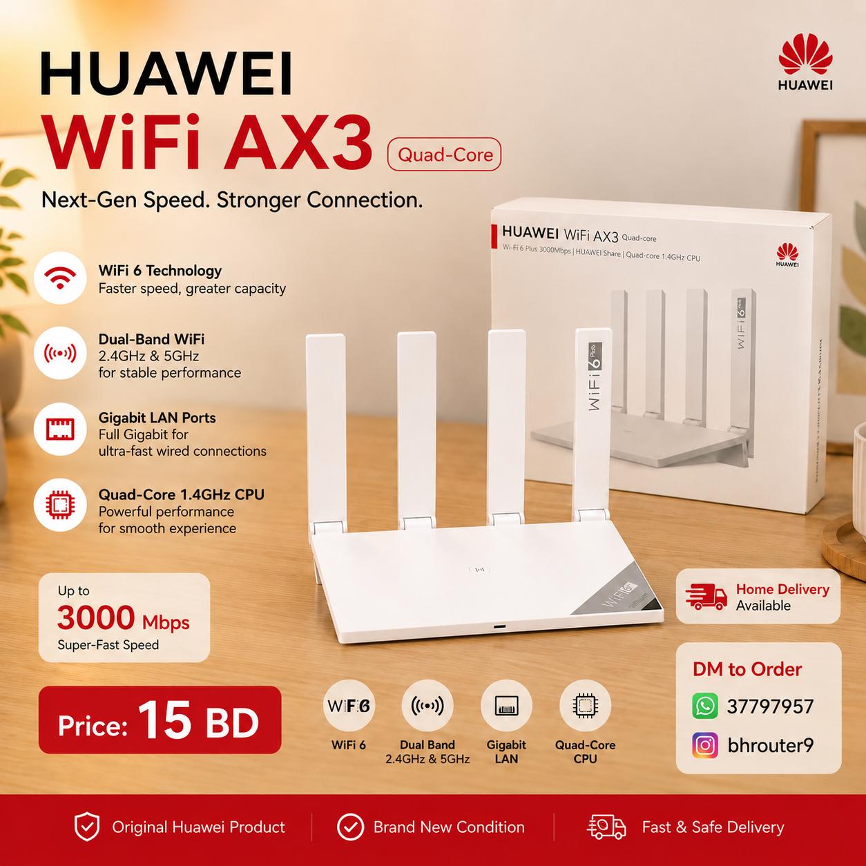 Huawei WS7200 AX3 Wifi 6 Plus Router