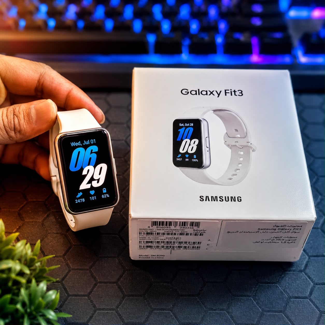 Samsung Galaxy Fit 3 Smartwatch 1.6 AMOLED White